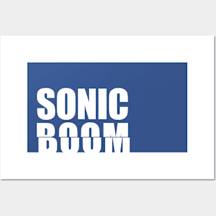 Retro Arcade Game "Sonic Boom" Posters and Art